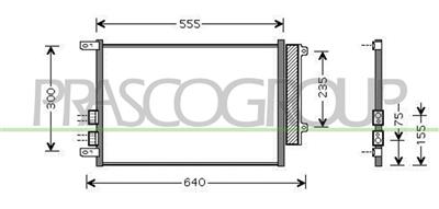 CONDENSATORE — ricambio carrozzeria ALFA ROMEO GT — Cod. AA080C003 — Apa Ricambi