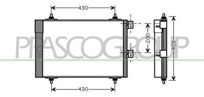 CONDENSATORE — ricambio carrozzeria CITROEN Xsara Picasso — Cod. CI715C002 — Apa Ricambi
