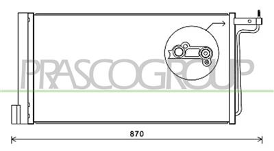 CONDENSATORE — ricambio carrozzeria FORD Focus — Cod. FD428C001 — Apa Ricambi
