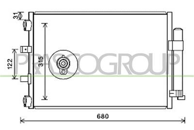 CONDENSATORE — ricambio carrozzeria FORD Focus — Cod. FD428C002 — Apa Ricambi
