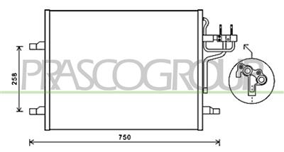 CONDENSATORE — ricambio carrozzeria FORD Kuga — Cod. FD802C001 — Apa Ricambi