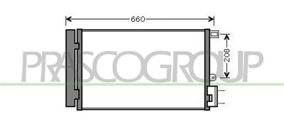CONDENSATORE — ricambio carrozzeria FIAT Linea — Cod. FT440C002 — Apa Ricambi