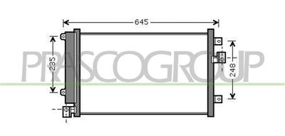 CONDENSATORE — ricambio carrozzeria FIAT Multipla — Cod. FT717C002 — Apa Ricambi