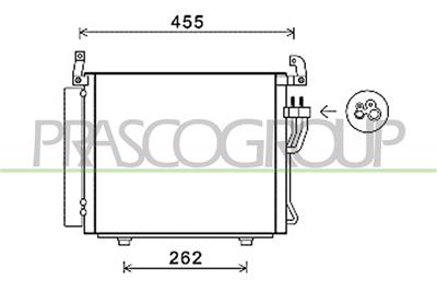 CONDENSATORE — ricambio carrozzeria HYUNDAI I10 (PA) — Cod. HN002C001 — Apa Ricambi