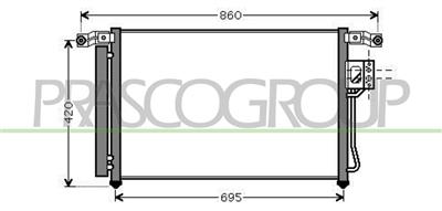 CONDENSATORE — ricambio carrozzeria HYUNDAI Santa Fe (CM) — Cod. HN814C001 — Apa Ricambi