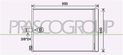 CONDENSATORE — ricambio carrozzeria MERCEDES C Class (W204/S204) — Cod. ME030C002 — Apa Ricambi