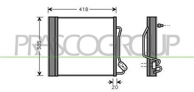 CONDENSATORE — ricambio carrozzeria SMART Fortwo — Cod. ME303C002 — Apa Ricambi