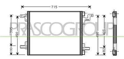 CONDENSATORE — ricambio carrozzeria MERCEDES Ml Class (W163) — Cod. ME820C001 — Apa Ricambi