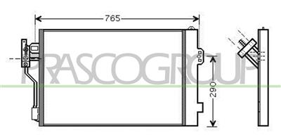 CONDENSATORE — ricambio carrozzeria MERCEDES V Class - Vito (W639) — Cod. ME909C001 — Apa Ricambi