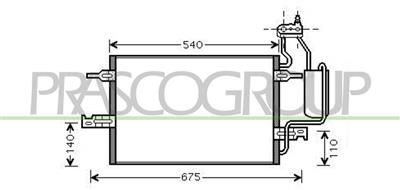 CONDENSATORE — ricambio carrozzeria OPEL/VAUXHALL Meriva — Cod. OP350C002 — Apa Ricambi