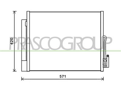 CONDENSATORE — ricambio carrozzeria OPEL/VAUXHALL Meriva B — Cod. OP354C001 — Apa Ricambi