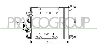 CONDENSATORE — ricambio carrozzeria OPEL/VAUXHALL Astra H (A04) — Cod. OP410C003 — Apa Ricambi