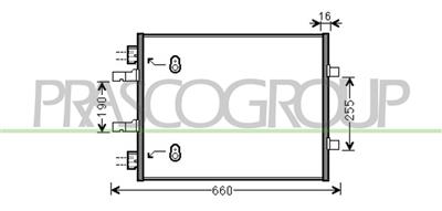 CONDENSATORE — ricambio carrozzeria RENAULT Trafic — Cod. OP934C001 — Apa Ricambi