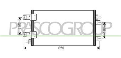 CONDENSATORE — ricambio carrozzeria RENAULT Master — Cod. OP954C002 — Apa Ricambi