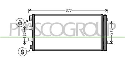 CONDENSATORE — ricambio carrozzeria OPEL/VAUXHALL Movano — Cod. OP954C003 — Apa Ricambi