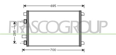 CONDENSATORE — ricambio carrozzeria RENAULT Megane — Cod. RN032C001 — Apa Ricambi