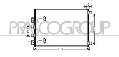 CONDENSATORE — ricambio carrozzeria RENAULT Megane — Cod. RN032C002 — Apa Ricambi