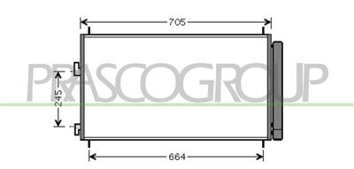 CONDENSATORE — ricambio carrozzeria TOYOTA Rav 4 — Cod. TY287C001 — Apa Ricambi