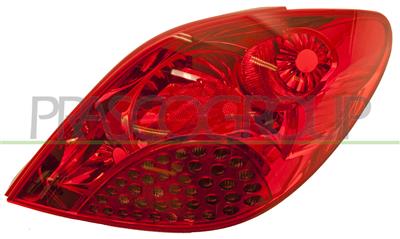FANALE POSTERIORE DESTRO-SENZA PORTALAMPADA-ROSSO — ricambio carrozzeria PEUGEOT 207 — Cod. PG3204153 — Apa Ricambi
