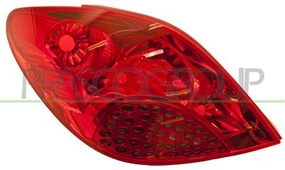 FANALE POSTERIORE SINISTRO-SENZA PORTALAMPADA-ROSSO — ricambio carrozzeria PEUGEOT 207 — Cod. PG3204154 — Apa Ricambi