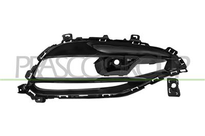 GRIGLIA DESTRA PARAURTI ANTERIORE-NERA-LUCIDA-CON FORO PDC+SUPPORTO — ricambio carrozzeria MERCEDES A Class (W176) — Cod. ME3302103 — Apa Ricambi