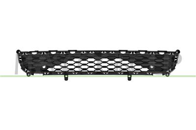 GRIGLIA PARAURTI ANTERIORE-CENTRALE-INFERIORE-NERA-CON FORI PDC+SUPPORTI — ricambio carrozzeria JEEP Grand Cherokee L (WL) — Cod. JE0282130 — Apa Ricambi