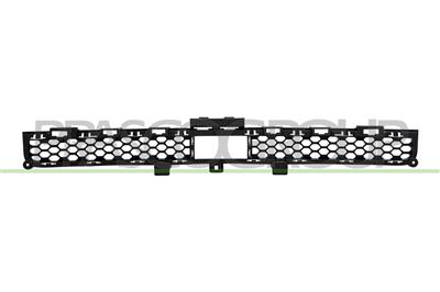 GRIGLIA PARAURTI ANTERIORE-CENTRALE-SUPERIORE-NERA-CON FORO TAPPO COPRIGANCIO TRAINO — ricambio carrozzeria JEEP Grand Cherokee L (WL) — Cod. JE0282131 — Apa Ricambi