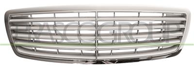 GRIGLIA RADIATORE-COMPLETA-CROMATA-INTERNO ARGENTO — ricambio carrozzeria MERCEDES S Class (W220) — Cod. ME5242020 — Apa Ricambi