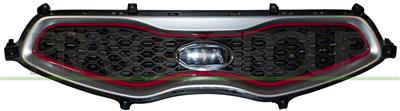 GRIGLIA RADIATORE MOD. 3 PORTE — ricambio carrozzeria KIA Picanto — Cod. KI3242001OE — Apa Ricambi
