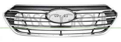 GRIGLIA RADIATORE-NERA-CON MODANATURE E CORNICE CROMATE — ricambio carrozzeria HYUNDAI Santa Fe (DM) — Cod. HN8302001 — Apa Ricambi