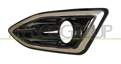 GRIGLIA SINISTRA PARAURTI ANTERIORE-NERA-CON SEDE FENDI-CON CORNICE CROMATA — ricambio carrozzeria FORD Edge — Cod. FD8102134 — Apa Ricambi