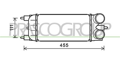 INTERCOOLER — ricambio carrozzeria CITROEN C5 — Cod. CI525N001 — Apa Ricambi