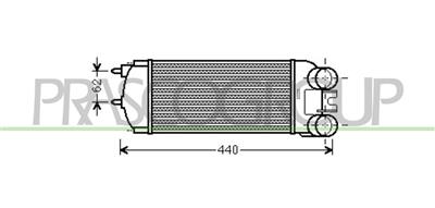 INTERCOOLER — ricambio carrozzeria CITROEN Xsara Picasso — Cod. CI715N001 — Apa Ricambi