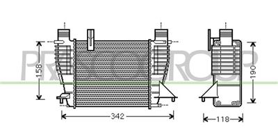 INTERCOOLER — ricambio carrozzeria NISSAN Note — Cod. DS350N001 — Apa Ricambi
