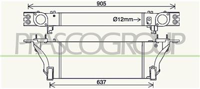 INTERCOOLER — ricambio carrozzeria NISSAN Navara - Pathfinder (D40) — Cod. DS816N001 — Apa Ricambi