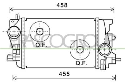 INTERCOOLER — ricambio carrozzeria OPEL/VAUXHALL Meriva B — Cod. OP354N001 — Apa Ricambi