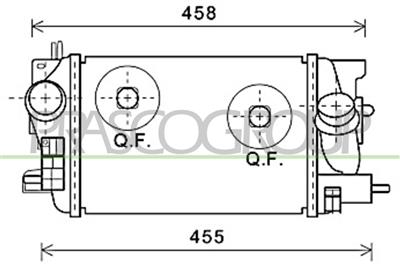 INTERCOOLER — ricambio carrozzeria OPEL/VAUXHALL Meriva B — Cod. OP354N002 — Apa Ricambi