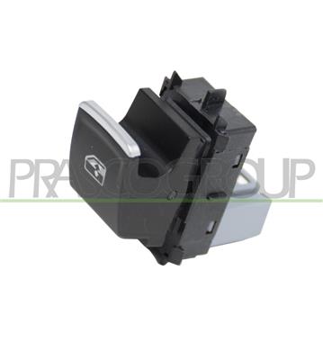 INTERRUTTORE ALZACRISTALLO PORTA ANTERIORE DESTRA-NERO-BORDO CROMATO-4 PINS — ricambio carrozzeria VOLKSWAGEN Golf Sportsvan — Cod. VG044WS01 — Apa Ricambi