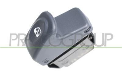 INTERRUTTORE ALZACRISTALLO PORTA ANTERIORE SINISTRA-NERO-RETROILLUMINAZIONE-ARANCIONE-5 PINS — ricambio carrozzeria RENAULT Clio CAMPUS/STORIA — Cod. RN026WS04 — Apa Ricambi