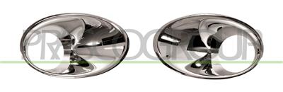 KIT CORNICI FENDINEBBIA CROMATE-(DESTRA+SINISTRA) — ricambio carrozzeria RENAULT Megane — Cod. RN4261247 — Apa Ricambi