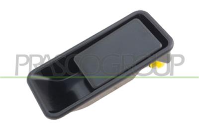 MANIGLIA ANTERIORE DESTRA+PORTELLONE-ESTERNA-NERA-LISCIA MOD. CABRIO — ricambio carrozzeria JEEP Wrangler (TJ) — Cod. JE4208301 — Apa Ricambi