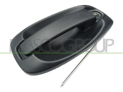 MANIGLIA ANTERIORE SINISTRA-ESTERNA-NERA-CON FORO NOTTOLINO — ricambio carrozzeria FIAT FIORINO/QUBO — Cod. FT9078002 — Apa Ricambi
