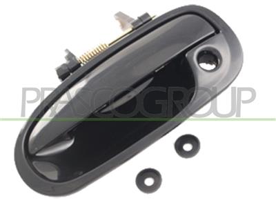 MANIGLIA ANTERIORE SINISTRA-ESTERNA-NERA-LISCIA-CON FORO NOTTOLINO — ricambio carrozzeria HONDA Civic (VI - EJ/EK/EM) — Cod. HD0348002 — Apa Ricambi