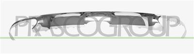 MODANATURA SPOILER PARAURTI POSTERIORE-CROMATA MOD. AMG NIGHT PACK — ricambio carrozzeria MERCEDES GLE Class Coupe' (C292) — Cod. ME8321265 — Apa Ricambi