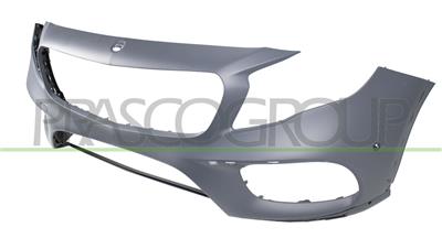 PARAURTI ANTERIORE-CON PRIMER-CON TAPPO COPRI GANCIO TRAINO-CON FORI MODANATURA-CON FORI PDC-CON FORI PARK ASSIST+SUPPORTI MOD. AMG GLA45 — ricambio carrozzeria MERCEDES GLA Class (X156) AMG/AMG Line — Cod. ME7031041 — Apa Ricambi
