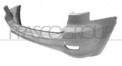 PARAURTI POSTERIORE-CON PRIMER-CON FORI PDC+SUPPORTI-CON FORI PARK ASSIST-CON STAFFE SUPPORTO VISUALE ANGOLO MORTO MOD. SRT — ricambio carrozzeria JEEP Grand Cherokee (WK2) — Cod. JE0261071 — Apa Ricambi