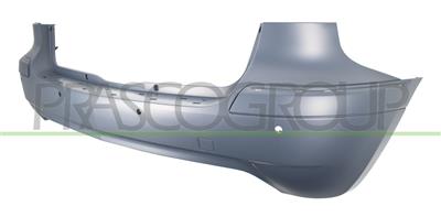 PARAURTI POSTERIORE-CON PRIMER-CON TAPPO COPRI GANCIO TRAINO-CON FORI MODANATURA PDC+SUPPORTI E BATTIVALIGIA — ricambio carrozzeria MERCEDES B Class (W245) — Cod. ME4221061 — Apa Ricambi