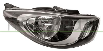 PROIETTORE DESTRO H4-ELETTRICO-CON MOTORE-NERO — ricambio carrozzeria HYUNDAI I10 (PA) — Cod. HN0034803 — Apa Ricambi