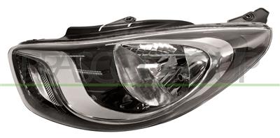 PROIETTORE SINISTRO H4-ELETTRICO-CON MOTORE-NERO — ricambio carrozzeria HYUNDAI I10 (PA) — Cod. HN0034804 — Apa Ricambi