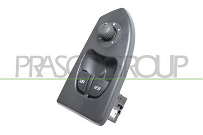 PULSANTIERA ALZACRISTALLO PORTA ANTERIORE SINISTRA-NERA-2 INTERRUTTORI-24 PINS — ricambio carrozzeria FIAT Ducato — Cod. FT920WS04 — Apa Ricambi